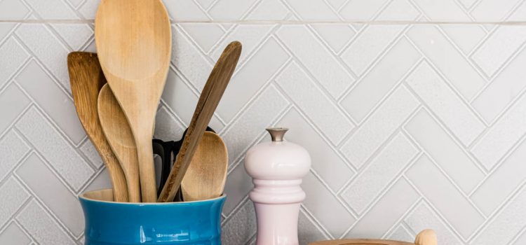 Herringbone Tile Splashback